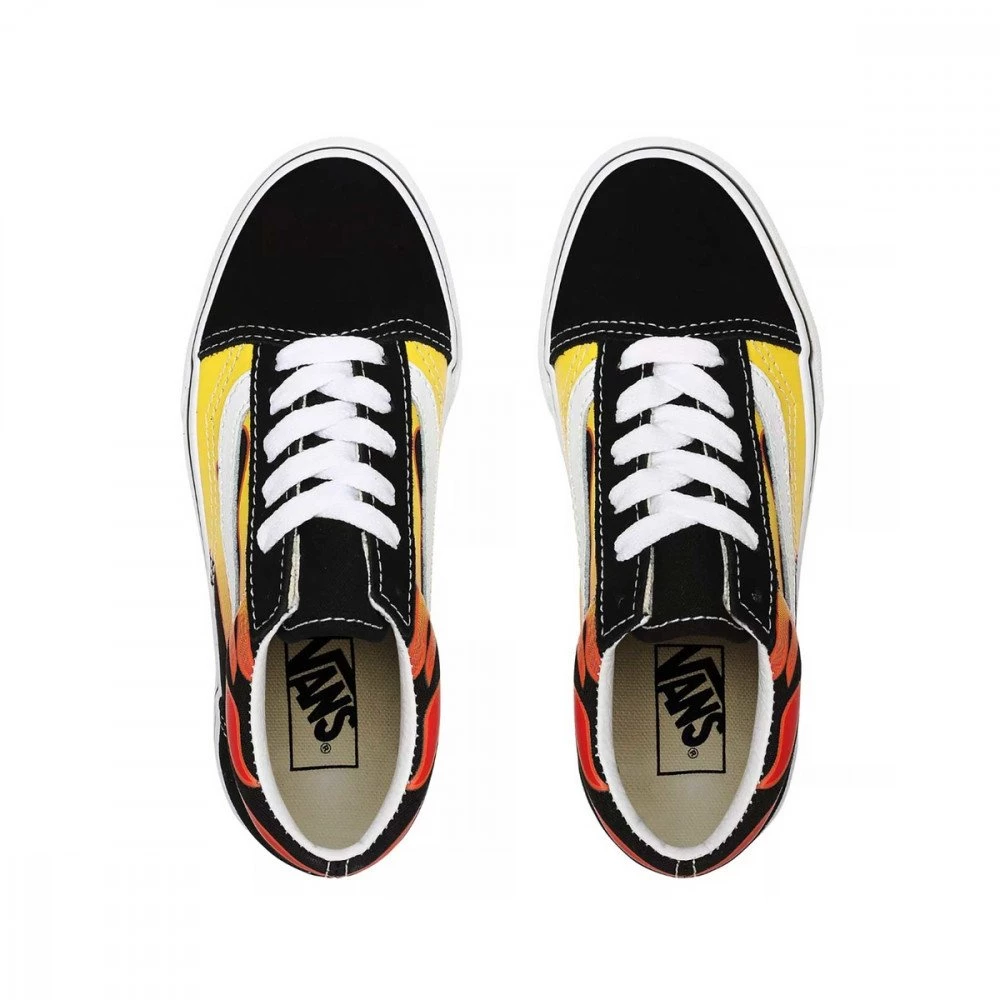 VANS OLD SKOOL FLAME BAMBINO Nero 6 VANS OLD SKOOL FLAME BAMBINO Nero - immagine 4