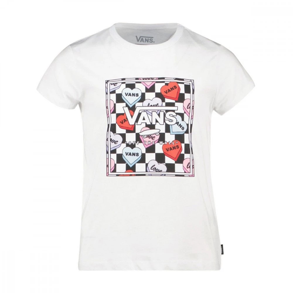 VANS T-SHIRT BOX CANDY HEARTS BAMBINA Bianco 3 VANS T-SHIRT BOX CANDY HEARTS BAMBINA Bianco