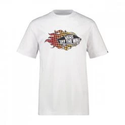 VANS T-SHIRT FLAME BAMBINO Bianco