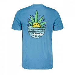 VOLCOM T-SHIRT KIND SHINE FTY Azzurro -Strada Moda volcom a5012207 t shirt kind shine fty street style uomo 044762401 nia 2