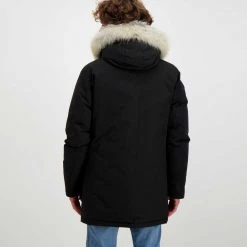 WOOLRICH ARCTIC PARKA DETACHABLE FUR Nero -Strada Moda woolrich cfwoou0482mrut0001 arctic parka detachable fur giacconi uomo 043911801 blk 4