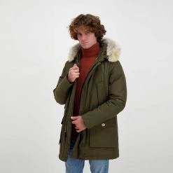 WOOLRICH ARCTIC PARKA DETACHABLE FUR Verde -Strada Moda woolrich cfwoou0482mrut0001 arctic parka detachable fur giacconi uomo 043911901 dag 5