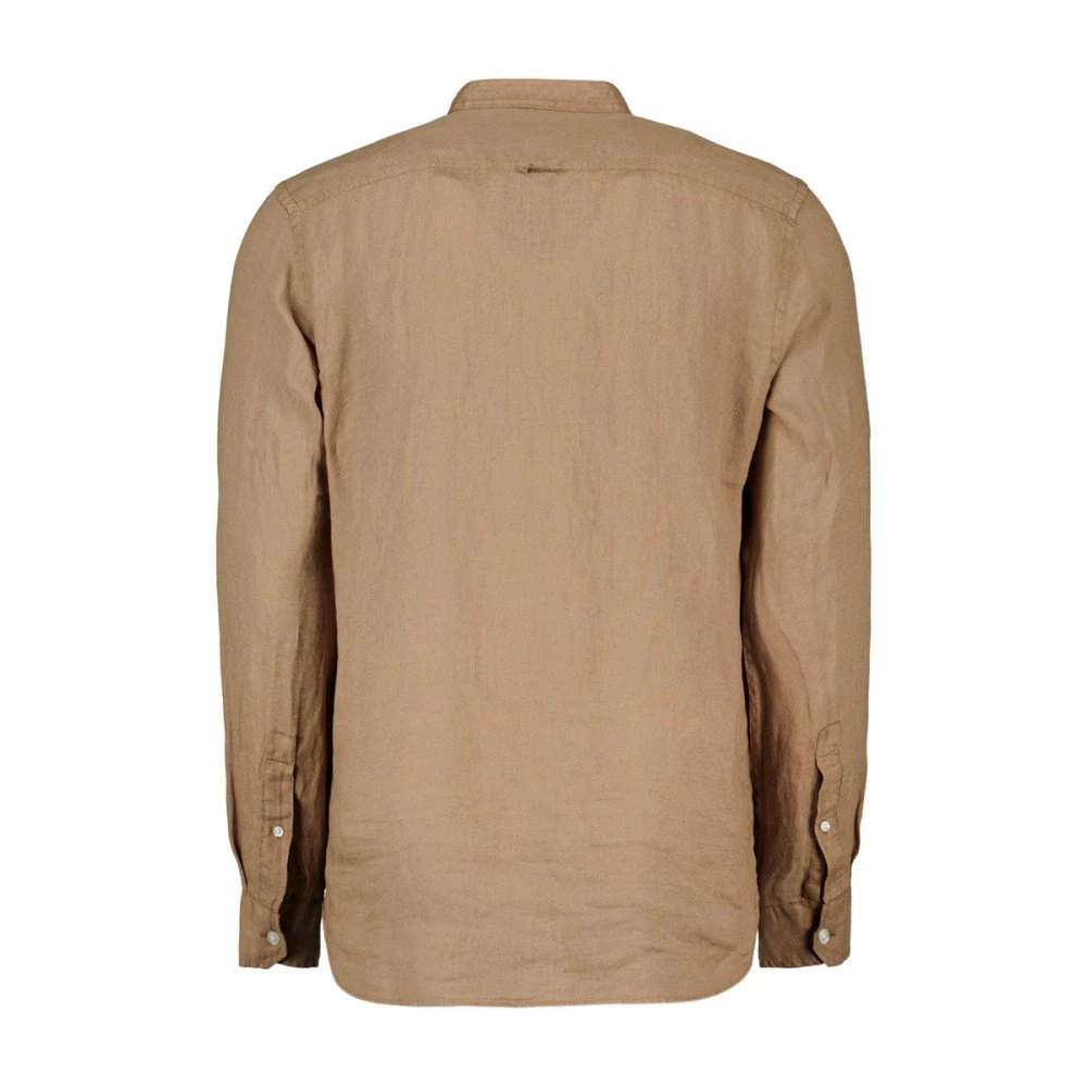 WOOLRICH CAMICIA IN LINO COLLO COREANA Marrone 4 WOOLRICH CAMICIA IN LINO COLLO COREANA Marrone - immagine 2