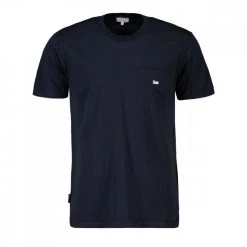 WOOLRICH T SHIRT LOGO POCKET Blu