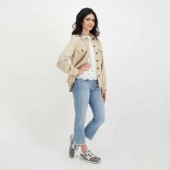 WOOLRICH GIACCA OVERSHIRT VISCOSA LINO DONNA Beige 13 WOOLRICH GIACCA OVERSHIRT VISCOSA LINO DONNA Beige -Strada Moda woolrich cfwwos0057frut3043 giacca overshirt viscosa lino donna giacconi donna 044675101 8925 6