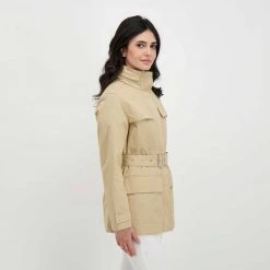 WOOLRICH FIELD JACKET HAVICE DONNA Beige -Strada Moda woolrich cfwwou0608frut1974 field jacket havice donna giacconi donna 044675301 8925 5