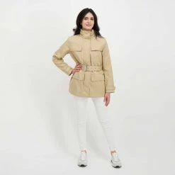 WOOLRICH FIELD JACKET HAVICE DONNA Beige -Strada Moda woolrich cfwwou0608frut1974 field jacket havice donna giacconi donna 044675301 8925 6